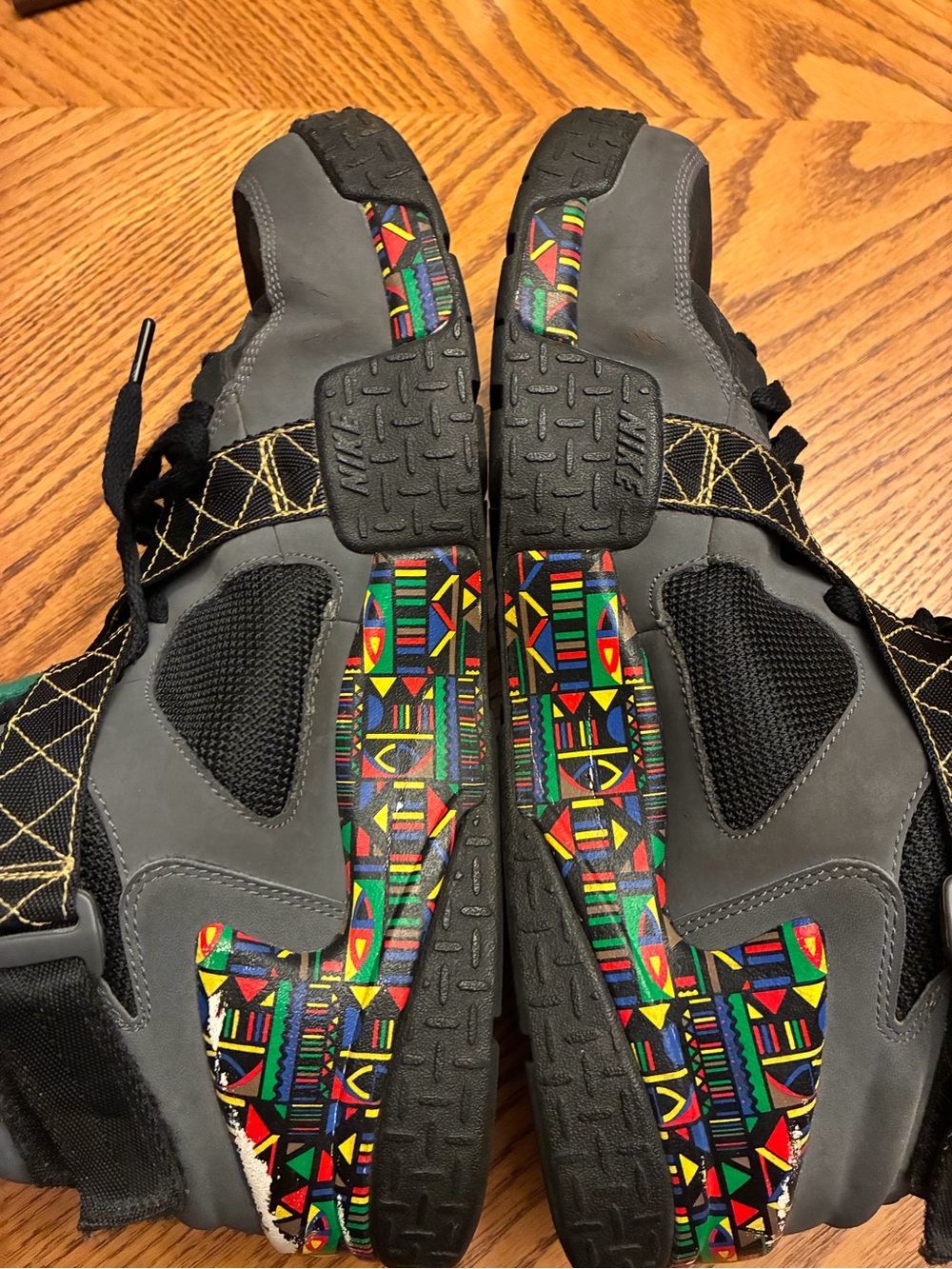 Nike Air Raid Peace Urban Jungle Gym 2014 Spike Lee Size 13 Missing Insoles